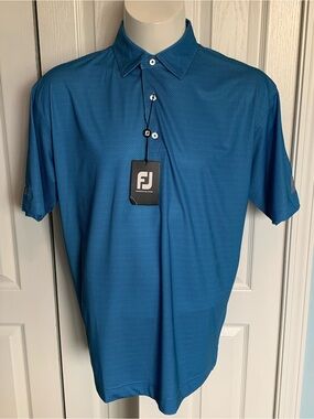 FootJoy Teal-Blue Short Sleeve Performance Polo